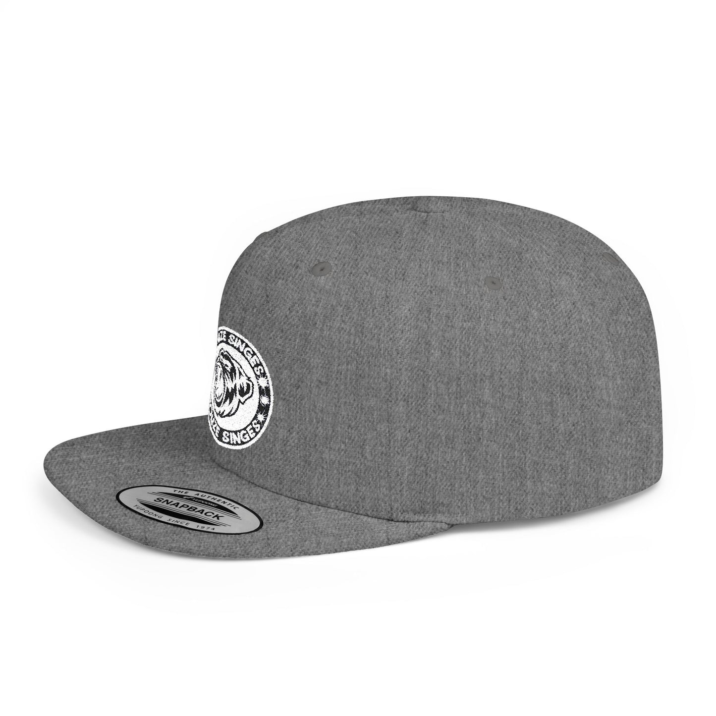 Douze Singes Flat Bill Snapback Logo fait de Broderie.