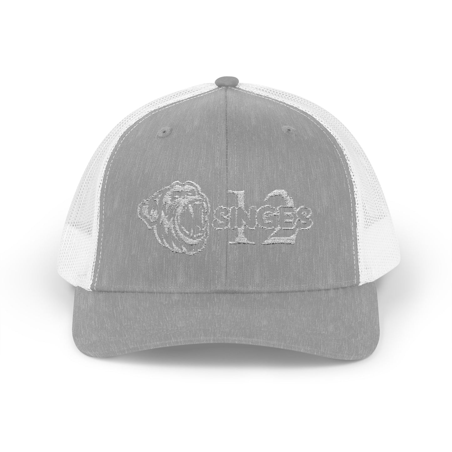 Douze singes Truck hat Logo fait de Broderie.