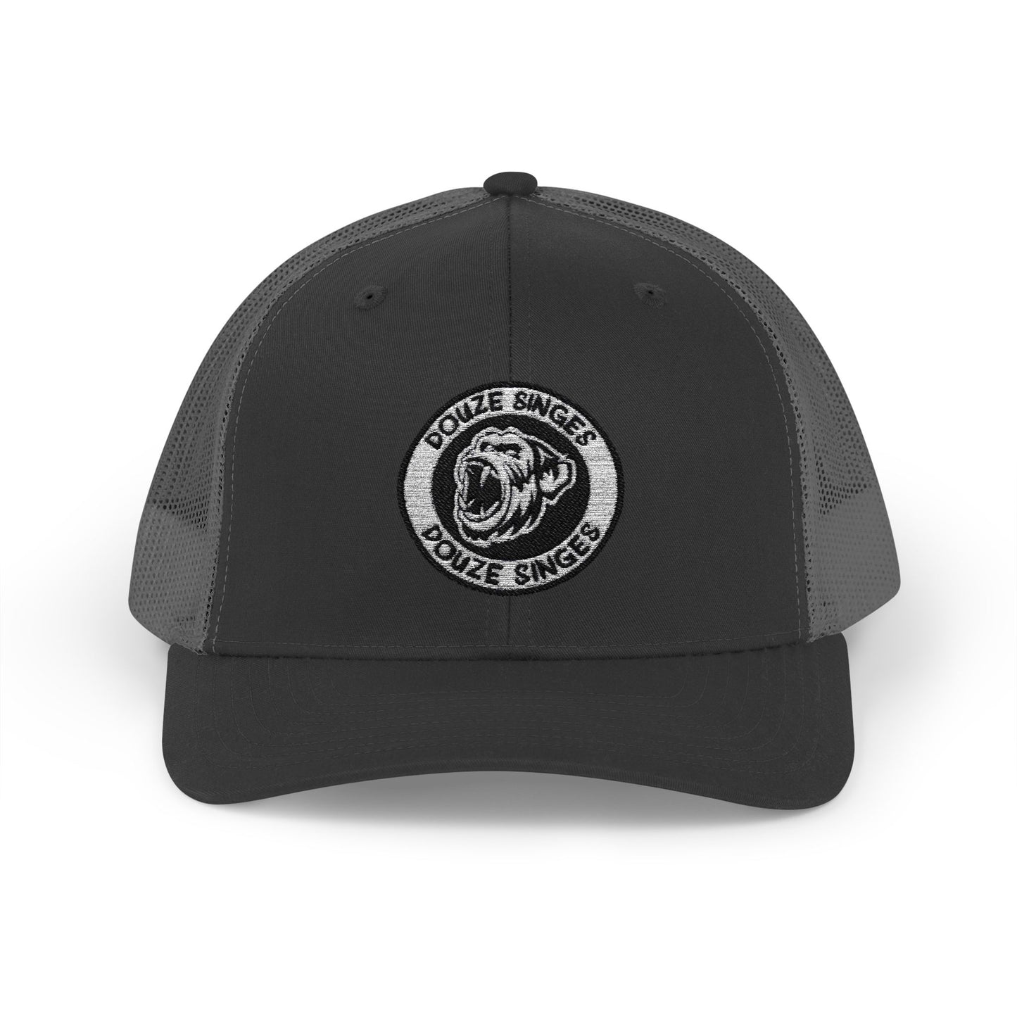 Douze Singes Truck Hat Logo fait de Broderie.
