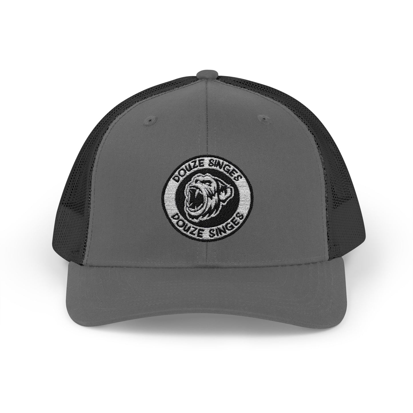 Douze Singes Truck Hat Logo fait de Broderie.
