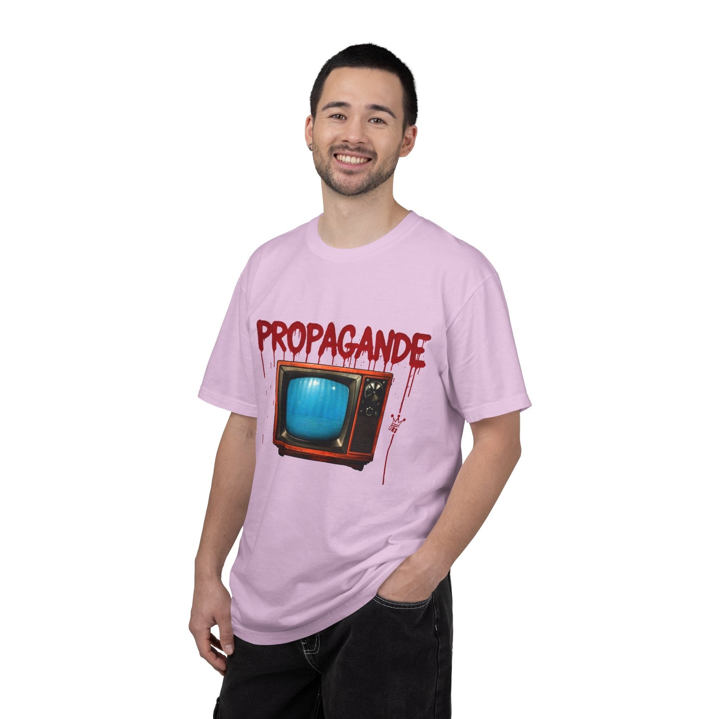 (fy) Smash that TV! Unisex. Garment-Dyed T-shirt