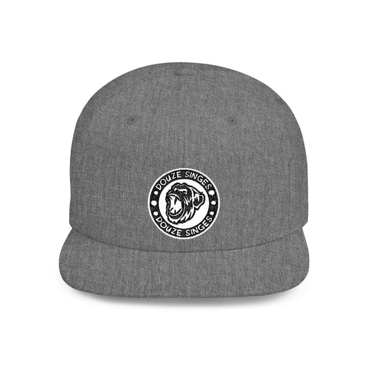 Douze Singes Flat Bill Snapback Logo fait de Broderie.