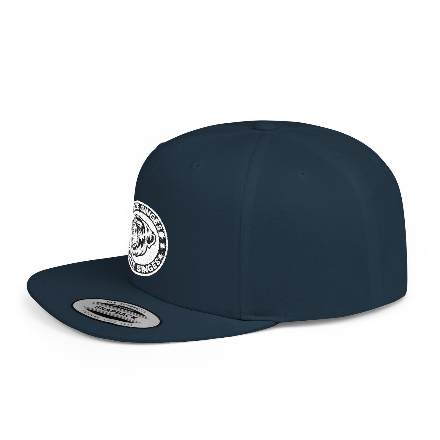 Douze Singes Flat Bill Snapback Logo fait de Broderie.