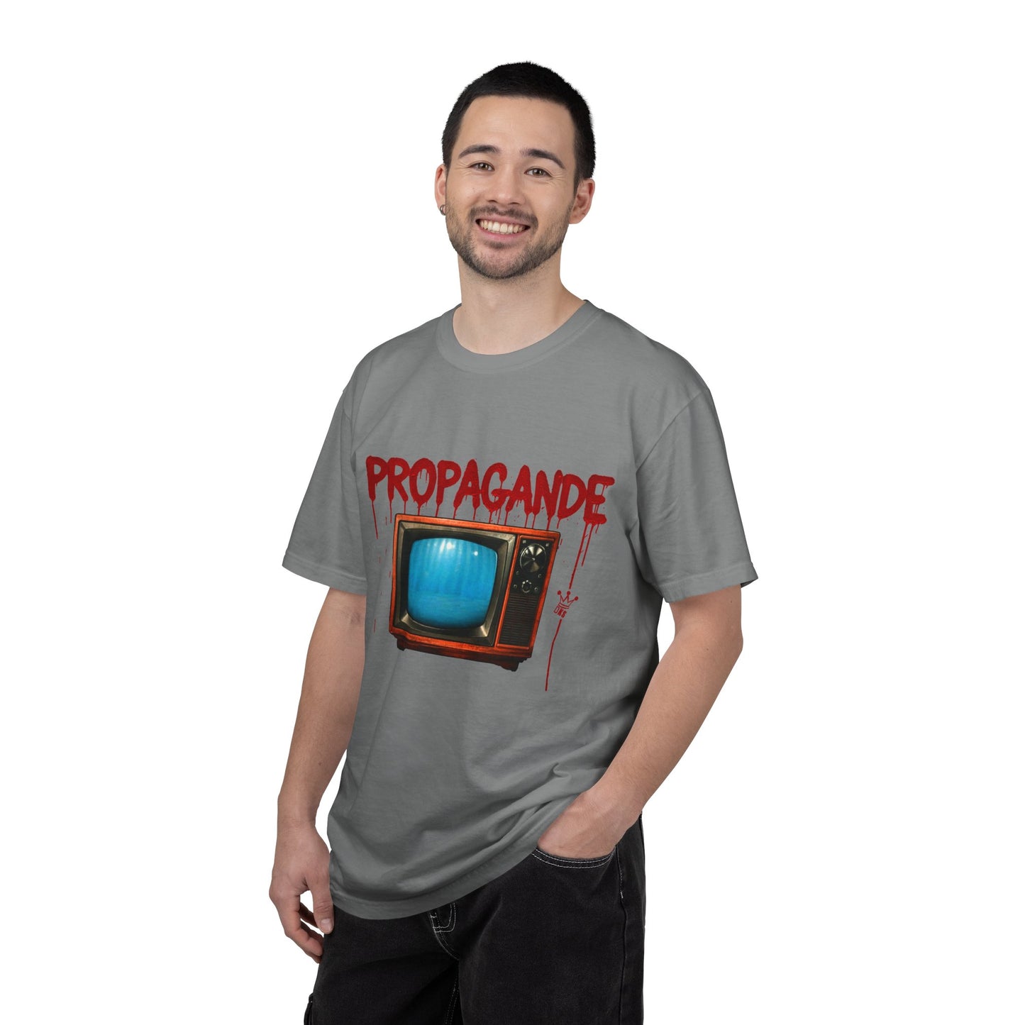 (fy) Smash that TV! Unisex.  Garment-Dyed T-shirt