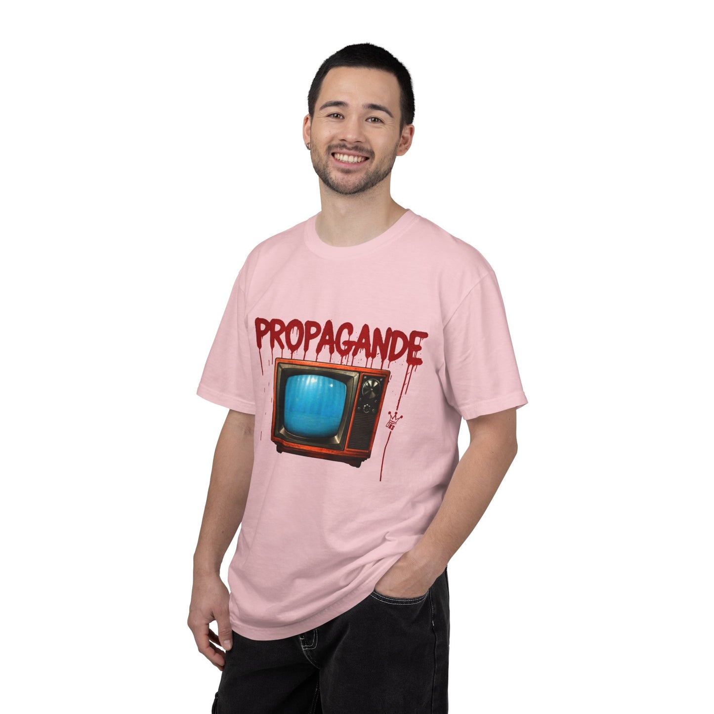 (fy) Smash that TV! Unisex.  Garment-Dyed T-shirt