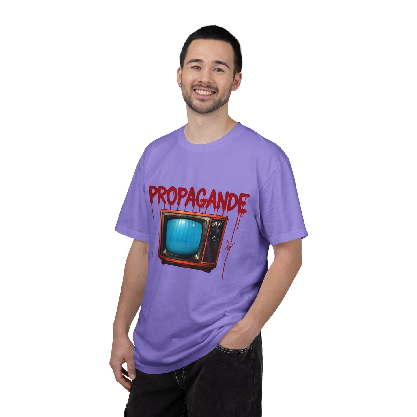 (fy) Smash that TV! Unisex.  Garment-Dyed T-shirt