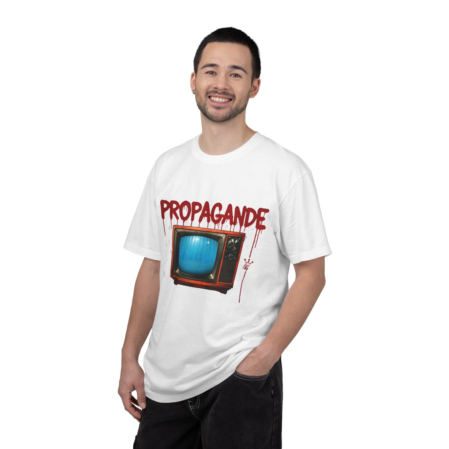 (fy) Smash that TV! Unisex.  Garment-Dyed T-shirt