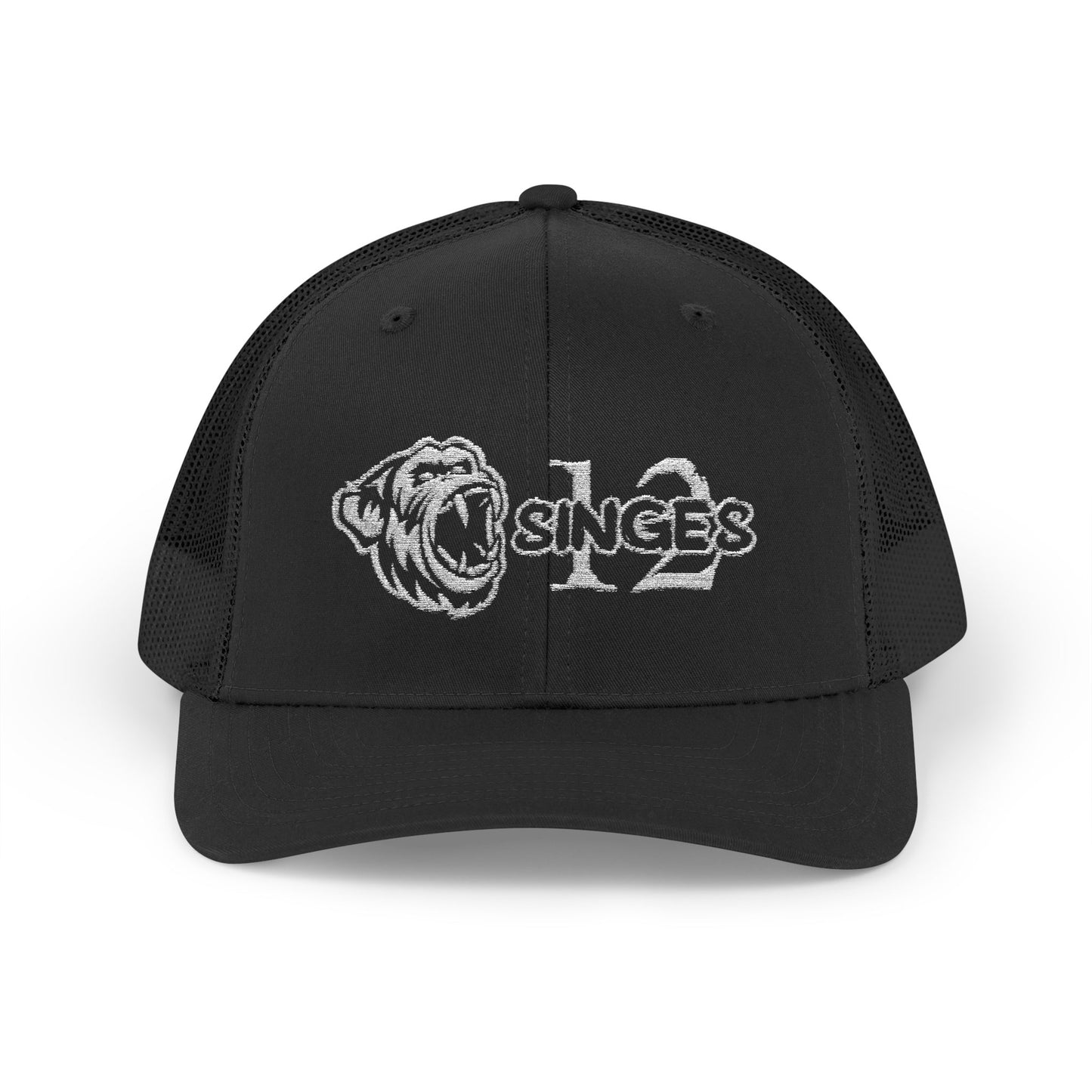 Douze singes Truck hat Logo fait de Broderie.